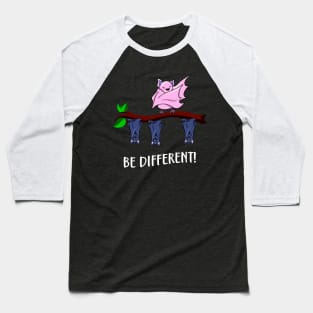 Dare to Be Different Funny Dabbing Bat Fun Baseball T-Shirt